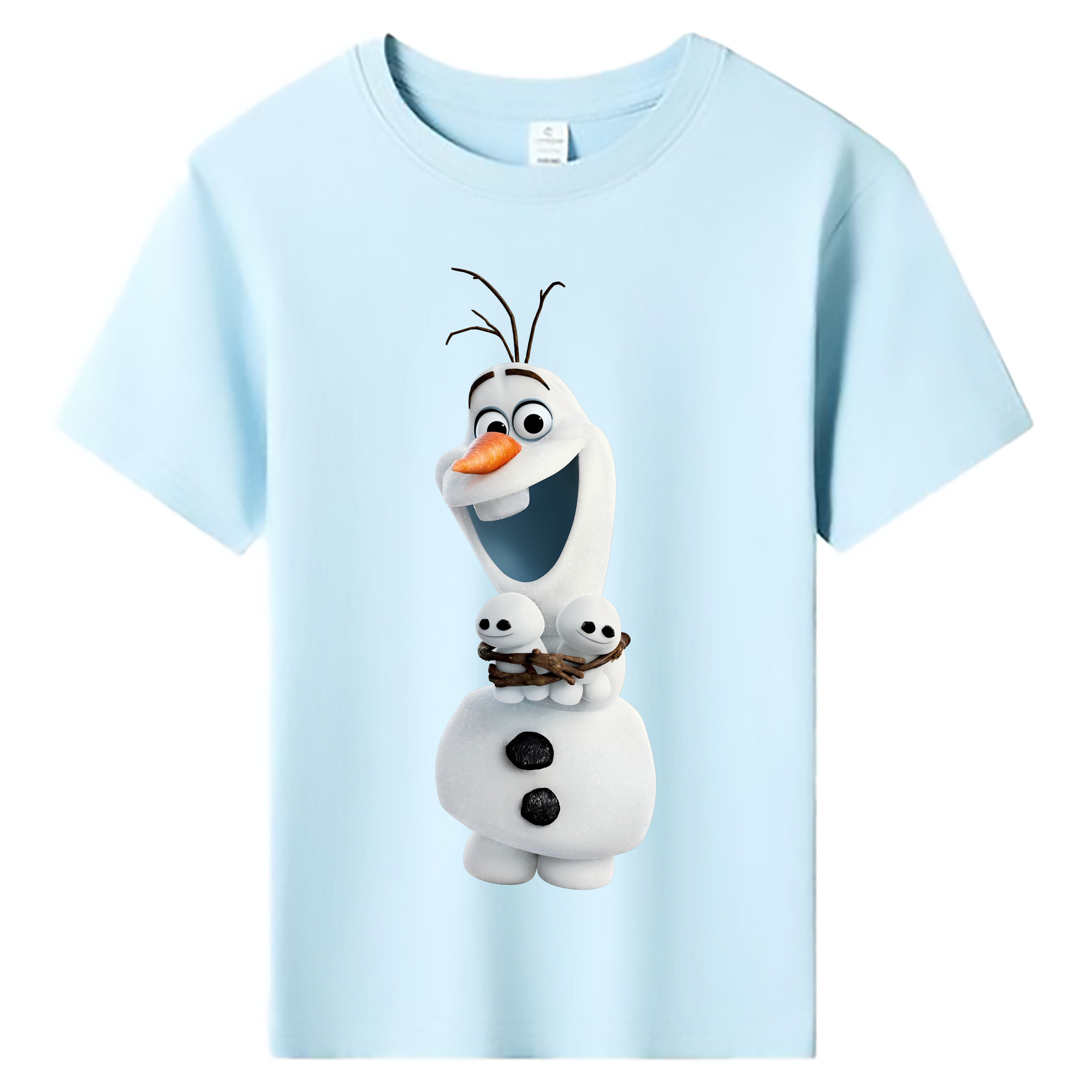（画像用） アナと雪の女王 アンナ エルサ Frozen Anna Elsa 綿100％キッズTシャツ（フロントプリント）
